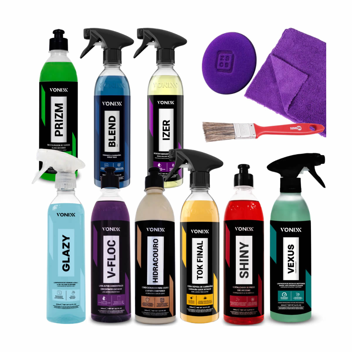 monte seu kit da vonixx restaurax intense prizm lava auto v floc v mol blend 500ml